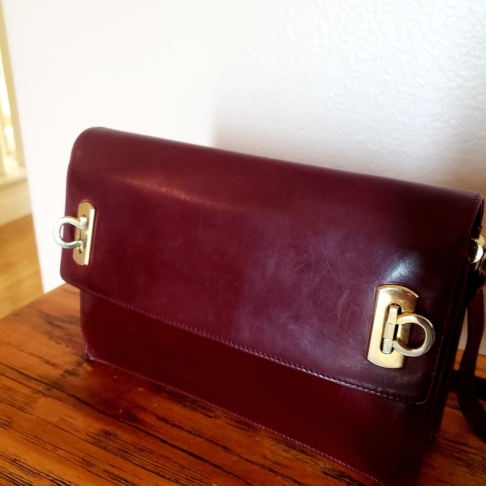 Salvatorre Ferragamo Maroon Bag